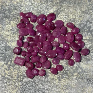 Natural ruby gemstone deep red precious stone high quality ruby for jewelry